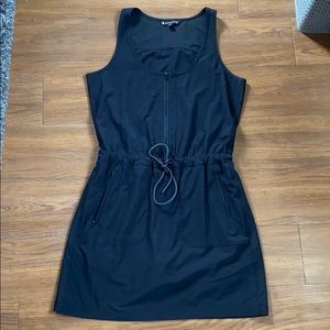 Athleta Dress- Black Zip Up Utility